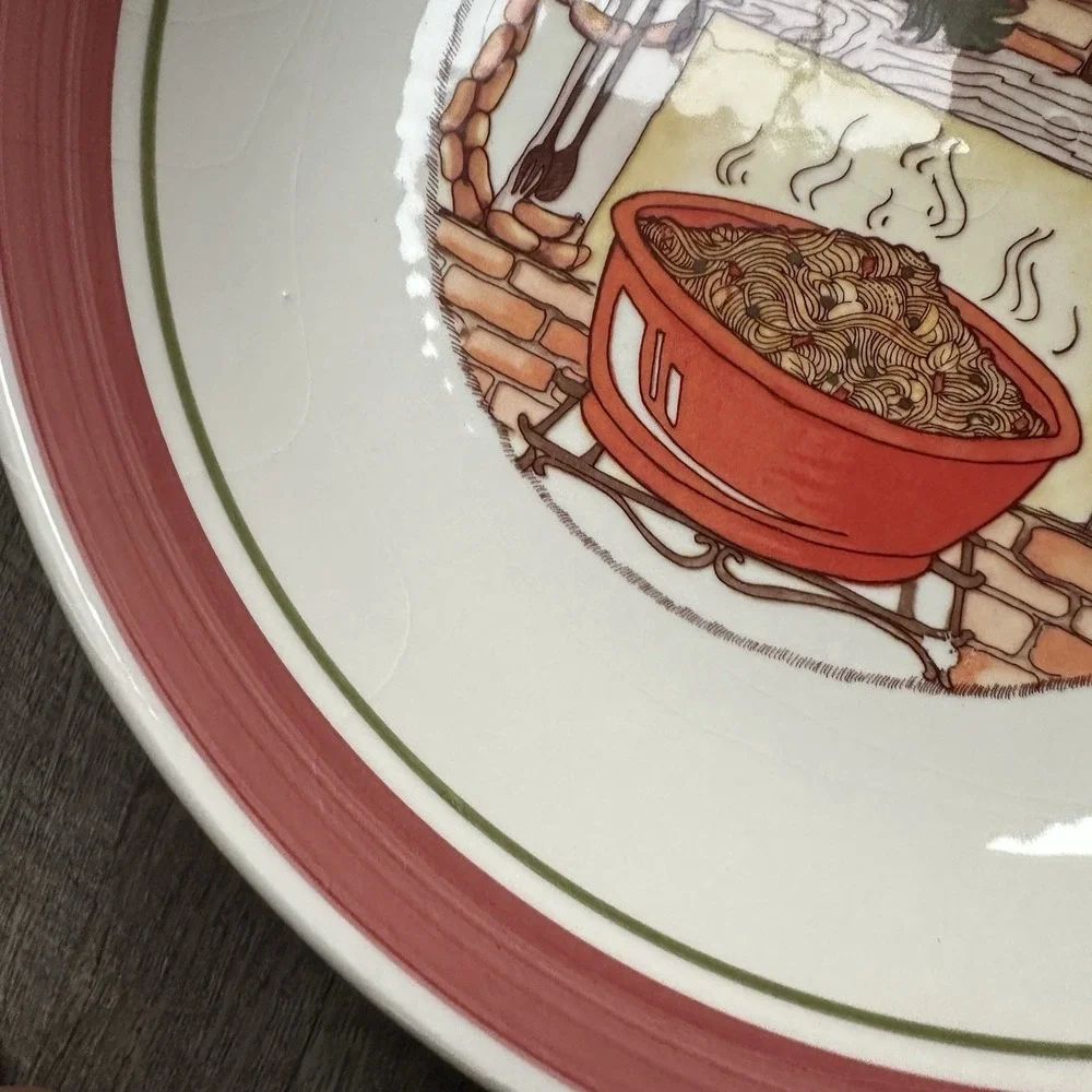NEW VINTAGE Himark TRE CI Pasta Set Buona San Remo Italia 1 Serving Bowl 4 Other